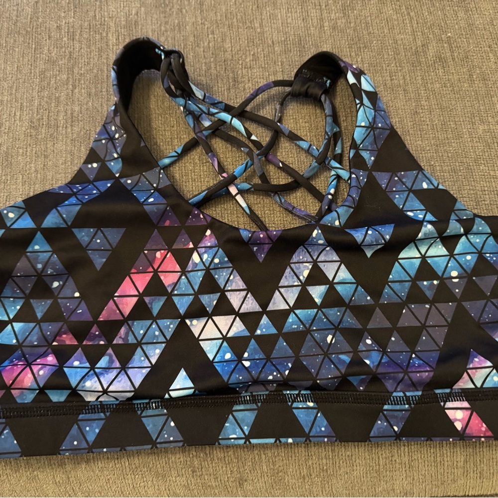 Constantly Varied Gear CVG Geometric Galaxy Sports Bra